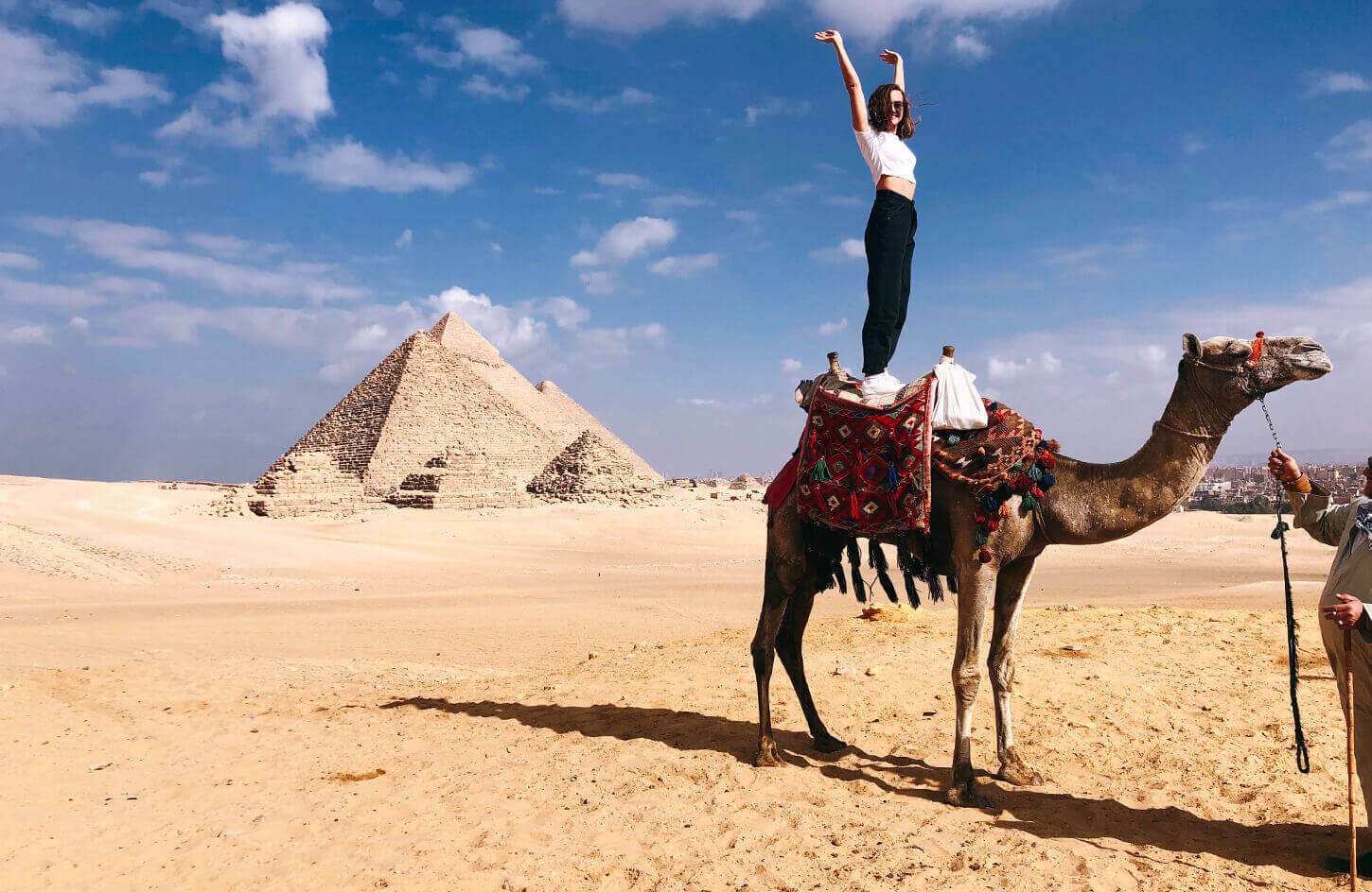 Discover the historic Giza Pyramids and the Sphinx