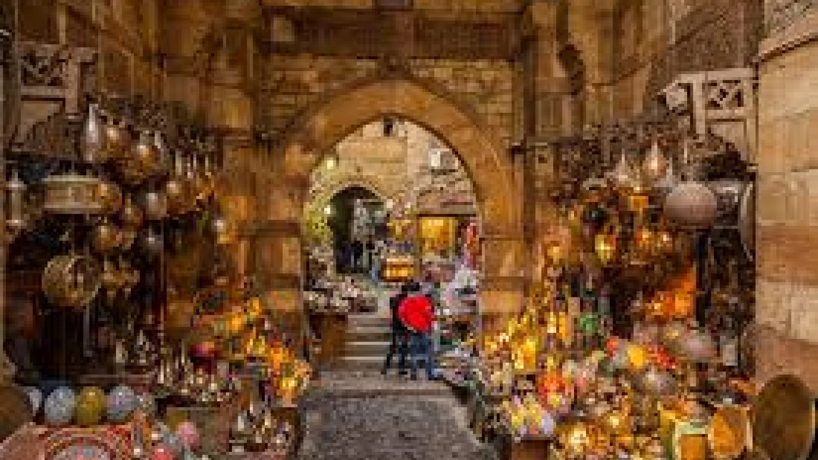 Khan el-Khalili is a famous bustling market in the heart of Islamic Cairo