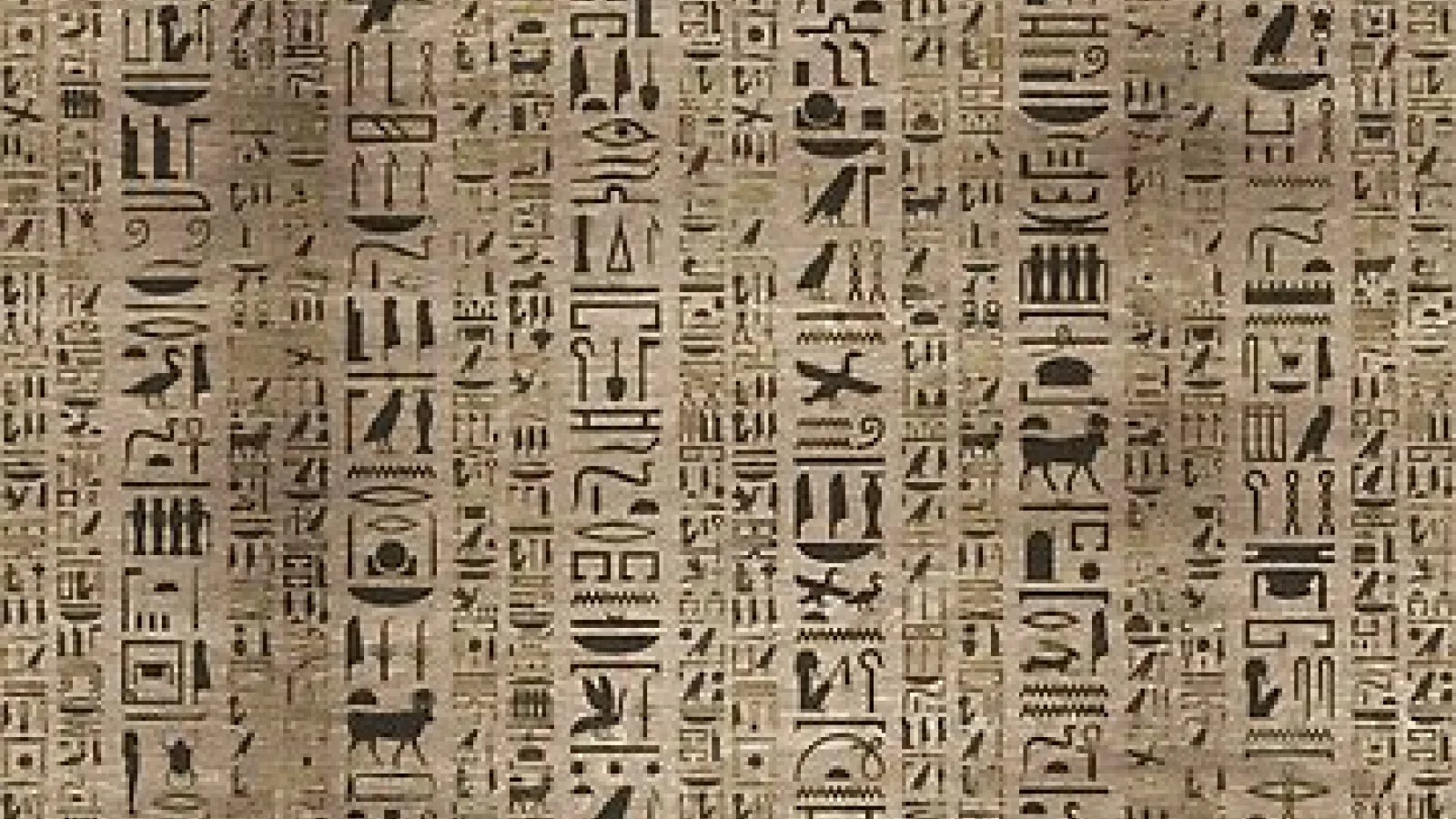 Egyptian hieroglyphics can be translated. The script is a mixture of logograms