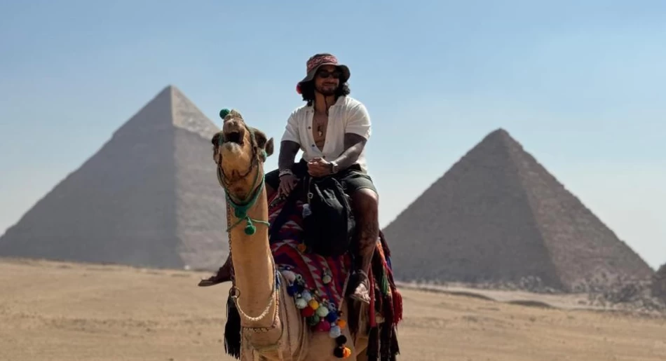 Camel ride at the pyramids