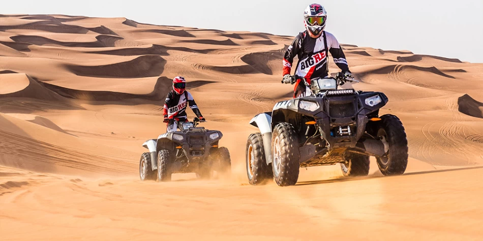 Quad biking experience in Hurghada desert safari tour