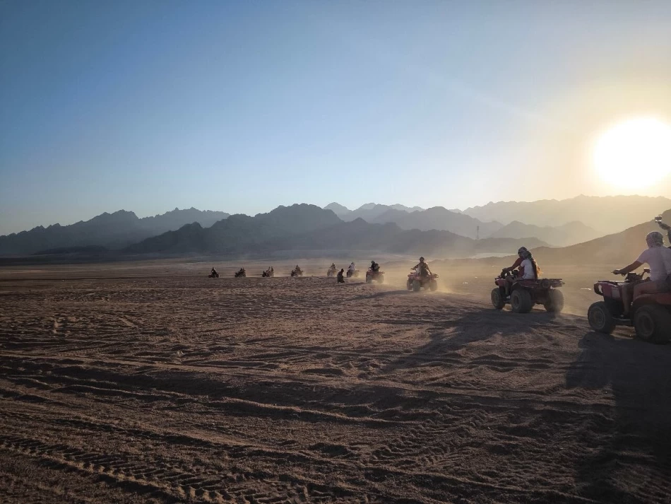 Star watching during night desert safari in Hurghada