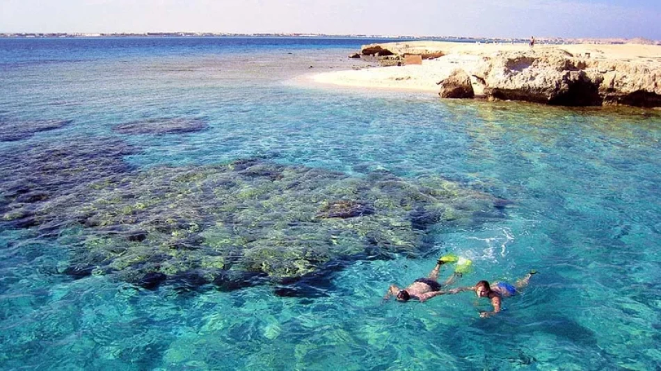 Snorkeling near Mahmya Island on a day trip from Hurghada
