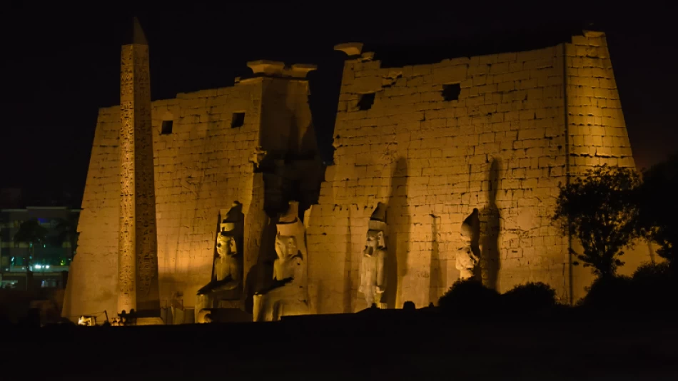 A large Ancient Egyptian temple complex located on the east bank of the Nile River