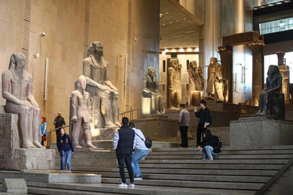Discover artifacts at the Grand Egyptian Museum on your tour