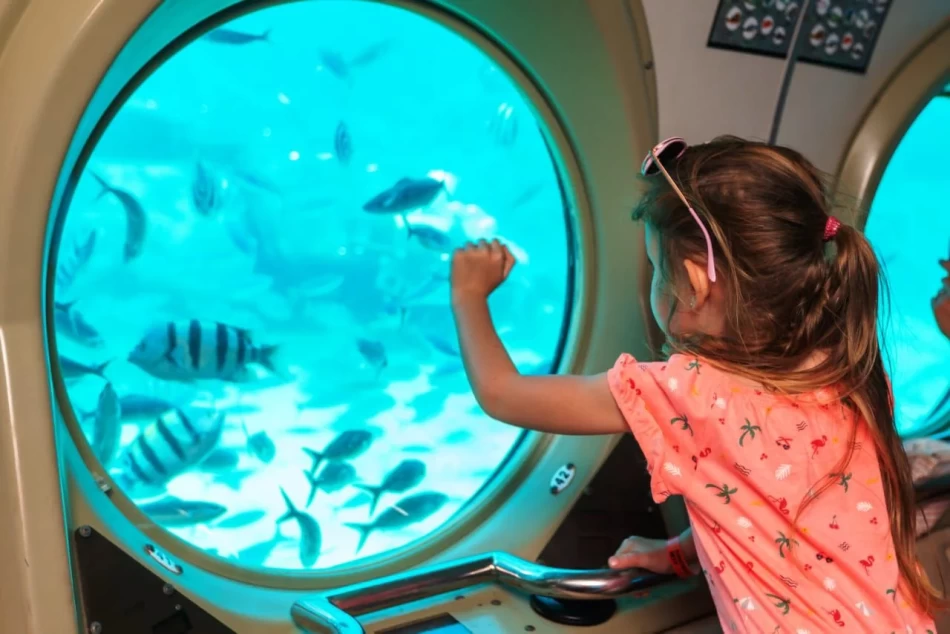 The semi submarine takes you into the great underwater world of the Red Sea.
