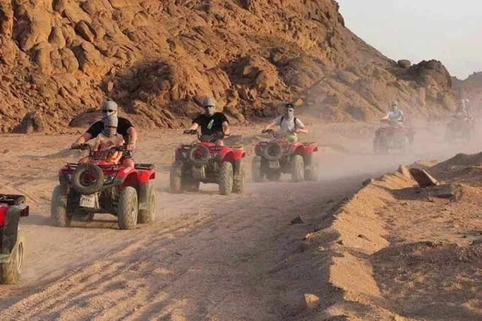 Adventure quad biking in Dahab desert day tour