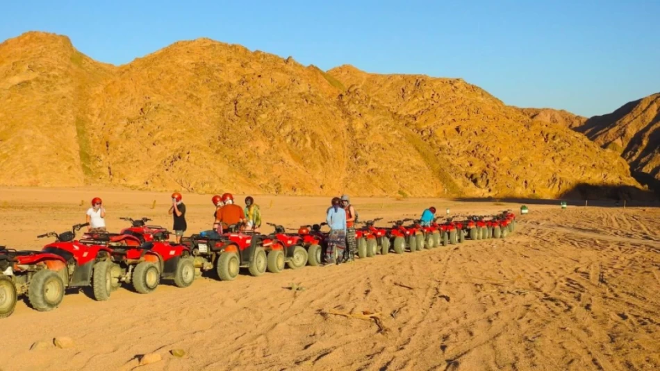 Adventure quad biking in Dahab desert day tour