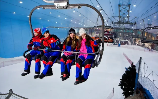 Visit Ski Dubai at Mall of the Emirates for a unique indoor snow adventure