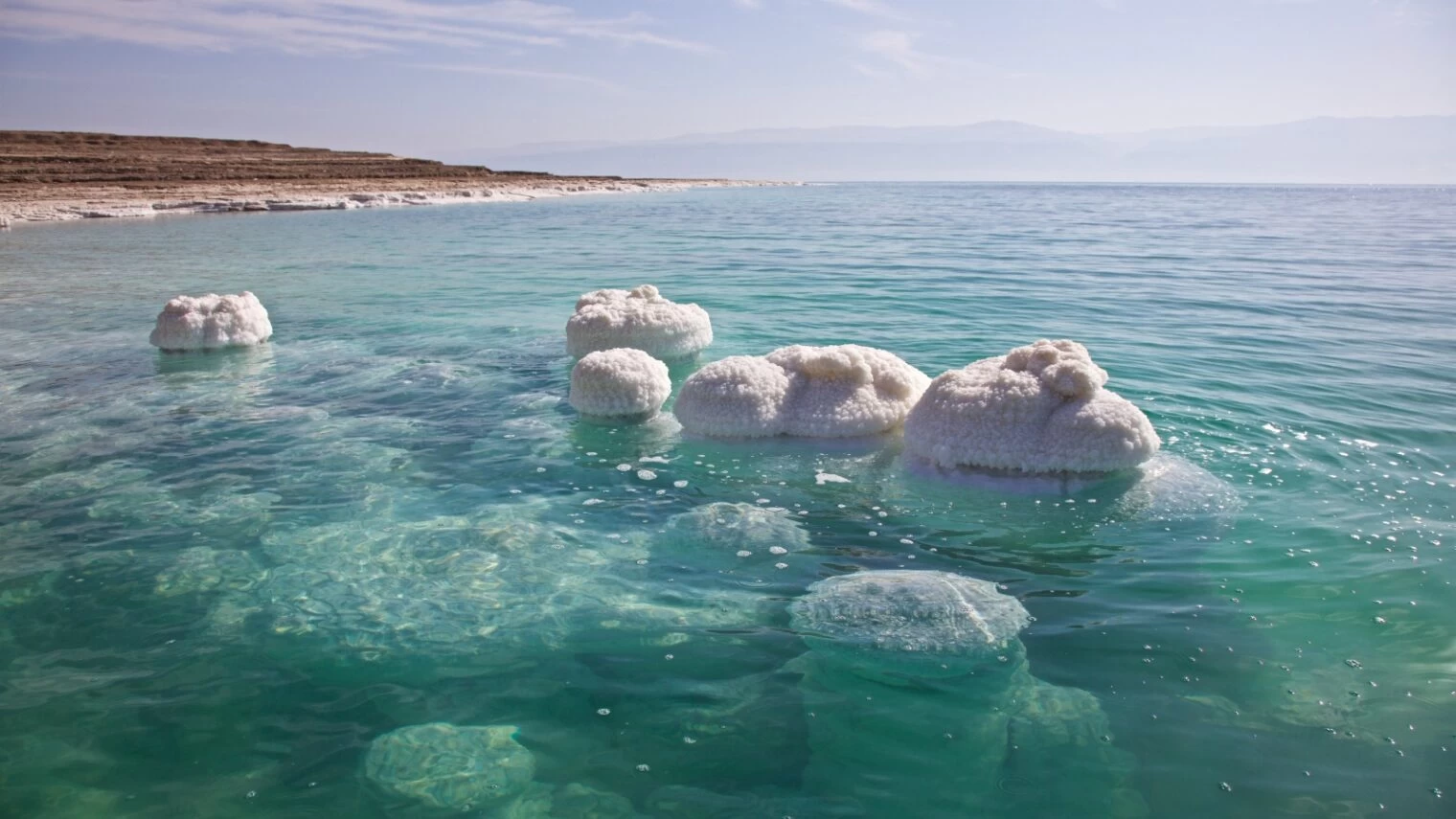Dead Sea Jordan – Natural Salt Crystals Along the Shore