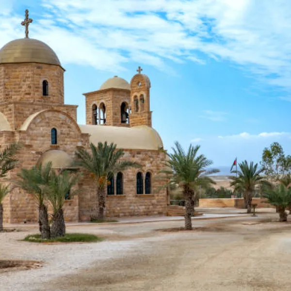 St. John The Baptist Greek Orthodox Church is situated near the Jordan River