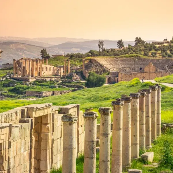 The Cardo and Temple of Artemis, Jordan – Roman streets and historic temple