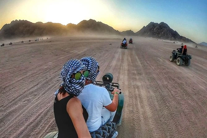 Experience the Quad Biking Desert Safari riding adventure in Sharm El Sheikh