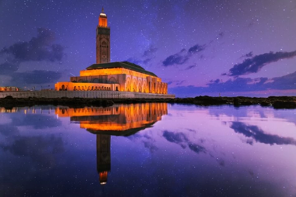 The Hassan II Mosque in Casablanca, Morocco