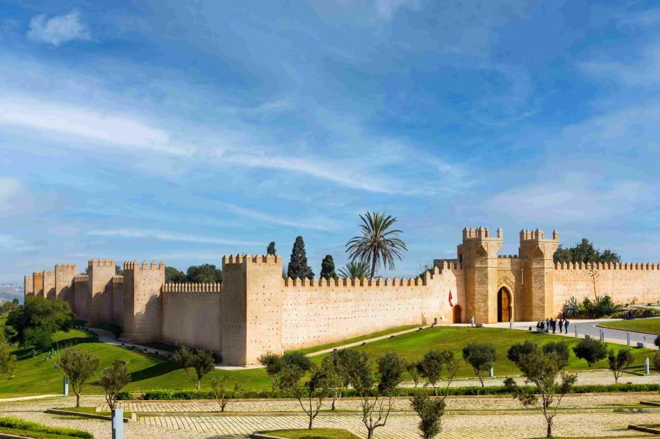 Scenic view of Rabat, Morocco, highlighting its historic landmarks, architecture