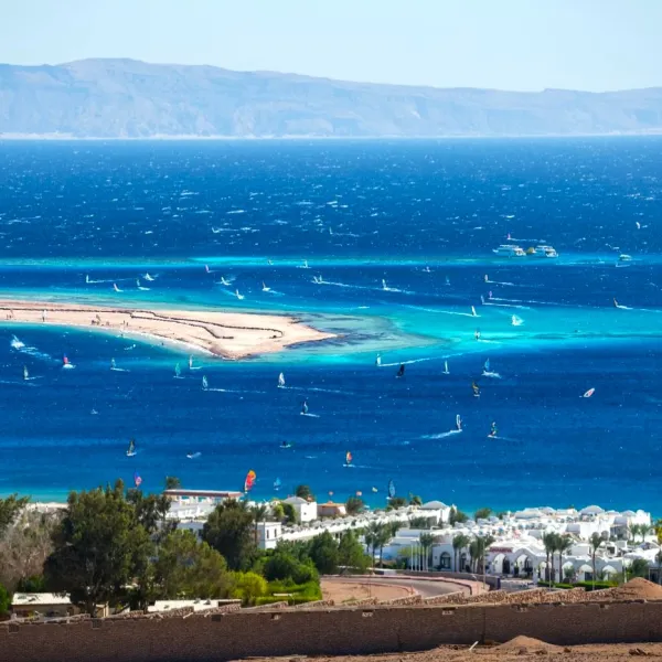 Dahab is a small town on the southeast coast of the Sinai Peninsula in Egypt