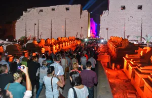 Sound and Light Show in Karnak Temple