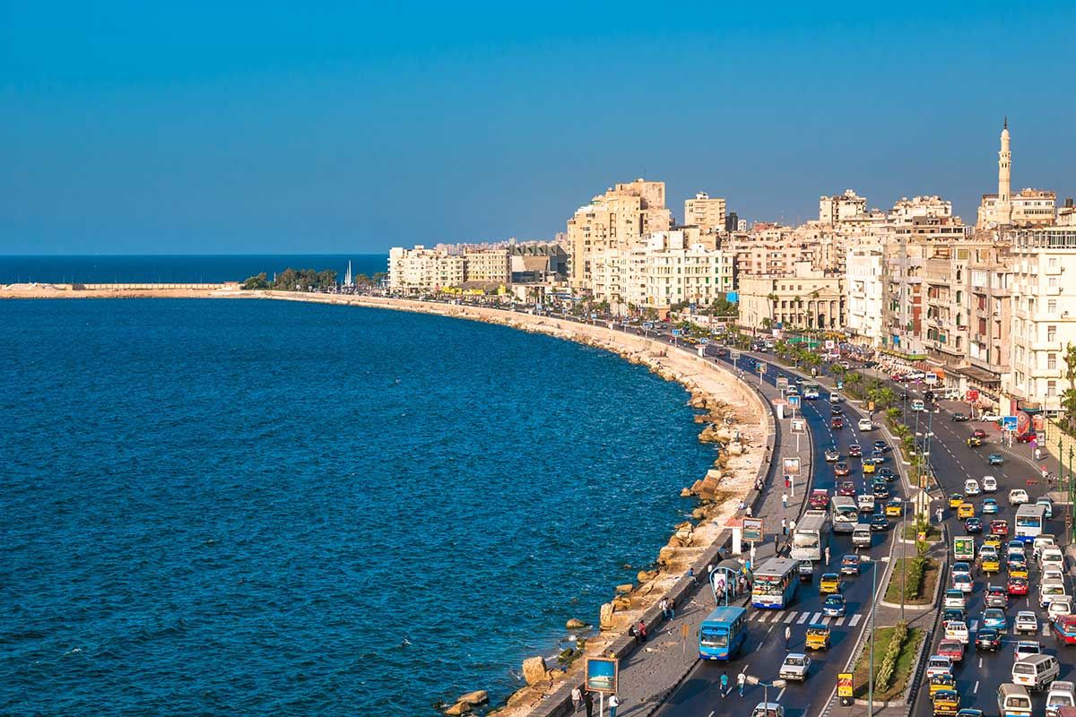 The second largest city in Egypt and the largest city on the Mediterranean coast. 