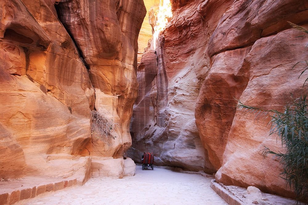 The Siq is a narrow rocky canyon, of great length
